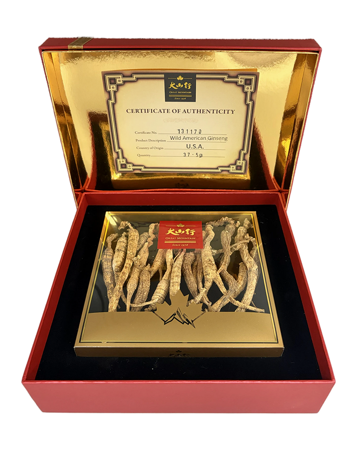美國野山參精裝禮盒-250/兩(37.5g/盒)