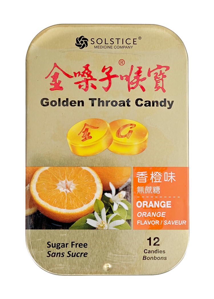 Golden Throat Lozenges - Orange (12 pieces/box)