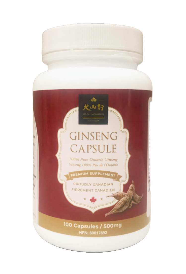 Canadian Ginseng Capsules (100 capsules/bottle)