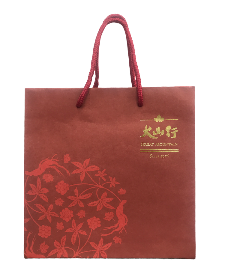 red paper bag