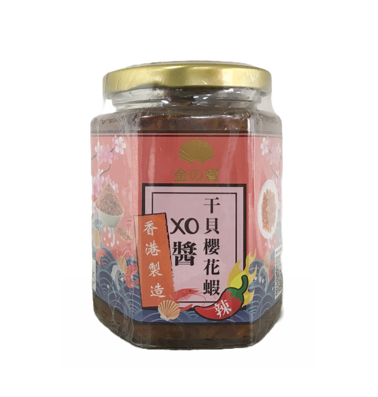 Jinzhibao Spicy Scallops and Sakura Shrimp XO Sauce (240g/bottle)