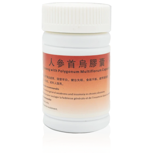 Huipai - Ginseng and Shouwu Capsules (60 capsules/bottle)
