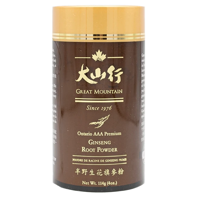 半野生花旗參粉(114g/瓶)