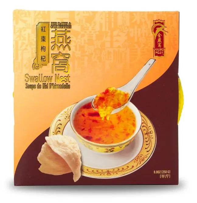 Instant bird's nest soup with red dates and wolfberry (250g/box)