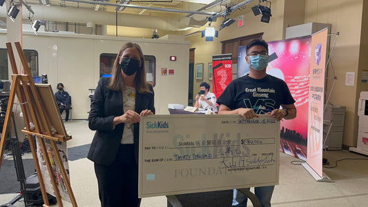 大山行捐款3萬加幣給SickKids病童醫院，和大家一起守護孩子的健康。