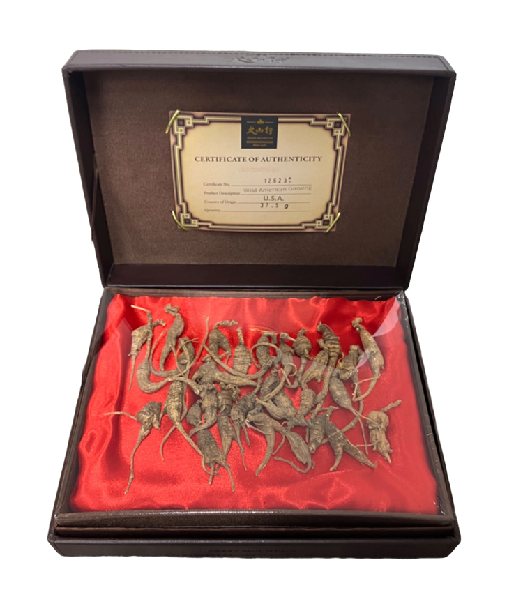 Premium American Ginseng leather Gift Box -360 (37.5g/box)