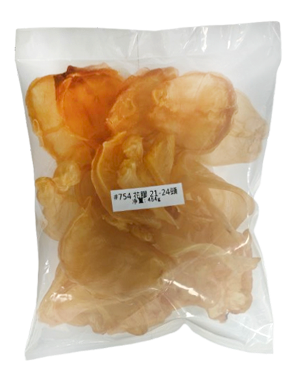 Fish Maw Slices (454g), Approximately 21-24 Pieces per Pound