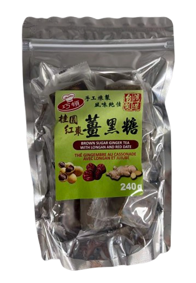 三養 - 桂圓紅棗薑黑糖茶塊 (240g/包)
