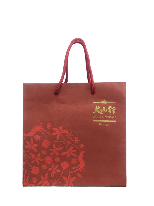 red paper bag