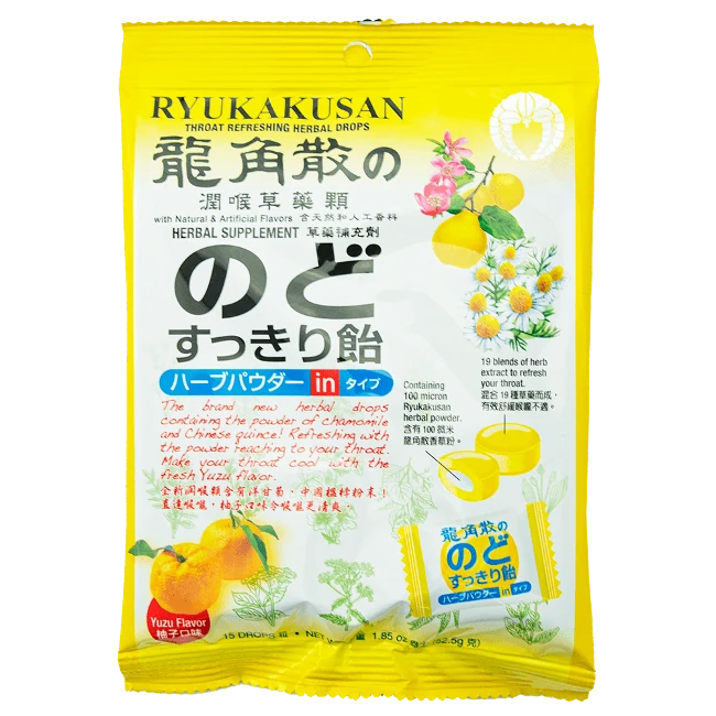 龍角散－柚子草本潤喉糖（52.5g/袋）