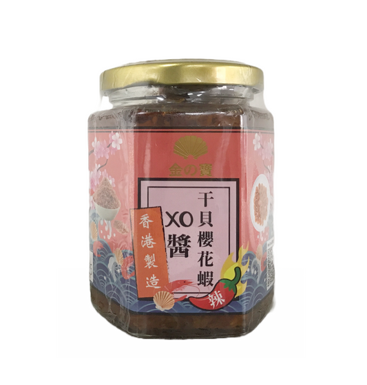 Jinzhibao Spicy Scallops and Sakura Shrimp XO Sauce (240g/bottle)