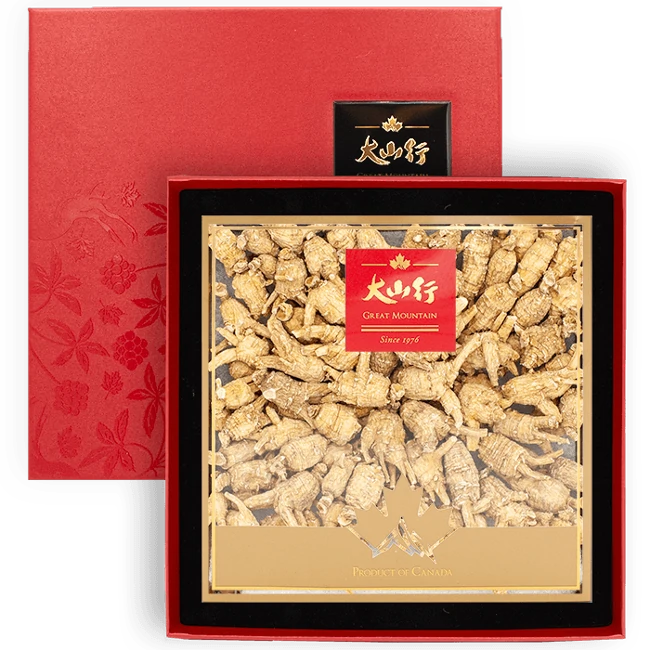 Premium Canadian Ginseng (Chunky) Gift Box - Highest Grade (227g/box)