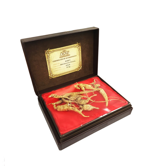Premium American Ginseng leather Gift Box - 800 (37.5g/box)