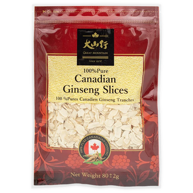 Canadian Ginseng Slices (80g/bag)