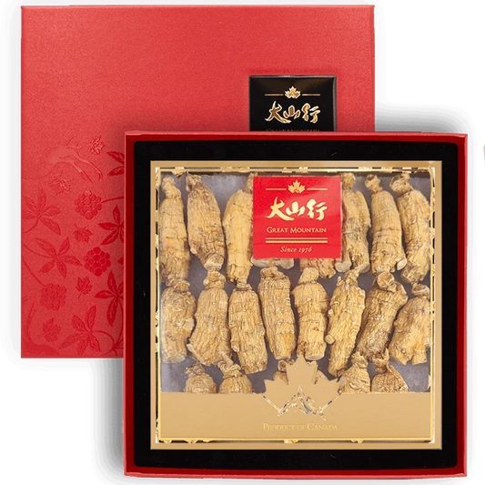 Premium Canadian Ginseng (Chunky) Gift Box - Extra Large Short Grain (227g/box)